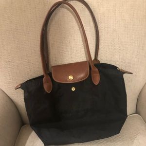 Long champ black small bag